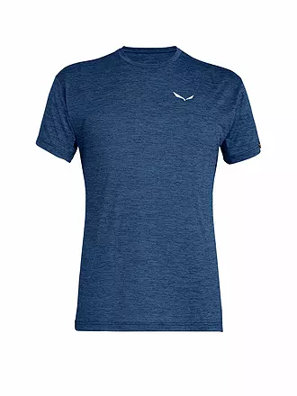 SALEWA | T-shirt de sport homme Puez Melange Dry | dunkelblau